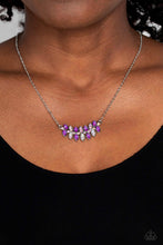Load image into Gallery viewer, Lustrous Laurels - Purple (Amethyst) Necklace