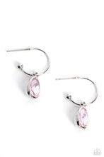 Load image into Gallery viewer, Teardrop Tassel - Pink (Hoop) Earring