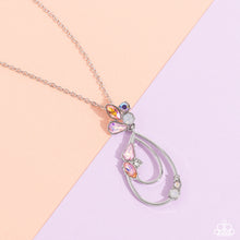 Load image into Gallery viewer, Sleek Sophistication - Orange (Iridescent) Necklace