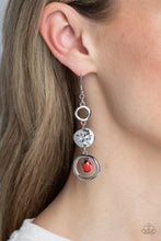 Load image into Gallery viewer, Marble Montage - Red (Marbled Red Stone) Earring