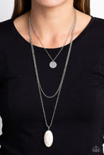 Load image into Gallery viewer, Perennial Phenomena - White (Marble Stone) Necklace