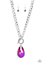 Load image into Gallery viewer, Edgy Exaggeration - Pink (UV Shimmery) Necklace (LOP-0523)