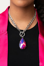Load image into Gallery viewer, Edgy Exaggeration - Pink (UV Shimmery) Necklace (LOP-0523)
