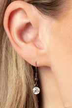 Load image into Gallery viewer, Under the FRINGE - Copper (White Opalescent Stacks) Necklace