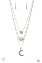 Load image into Gallery viewer, Lunar Lineup - Blue Necklace (SS-0823)