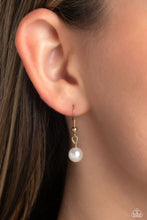 Load image into Gallery viewer, Upper Class - Gold (White Rhinestone) Necklace