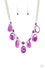 Load image into Gallery viewer, Maldives Mural - Purple (Oil Spill Overlay) Necklace