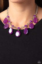 Load image into Gallery viewer, Maldives Mural - Purple (Oil Spill Overlay) Necklace