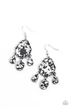 Load image into Gallery viewer, Organic Optimism - Black (Marbling) Earring