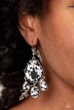 Load image into Gallery viewer, Organic Optimism - Black (Marbling) Earring