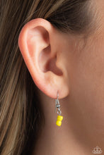 Load image into Gallery viewer, Starry Serendipity - Yellow (Blue and Green Seed Bead) Star Necklace