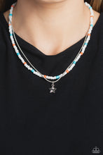 Load image into Gallery viewer, Starry Serendipity - White( Multicolored Seed Bead Star) Necklace