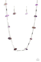Load image into Gallery viewer, Chiseled Construction - Purple Necklace