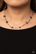Load image into Gallery viewer, Chiseled Construction - Purple Necklace