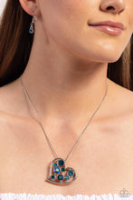 Load image into Gallery viewer, Romantic Recognition - Blue (Heart) Necklace