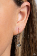 Load image into Gallery viewer, Fancy Fringe - White (Teardrop Gem) Necklace