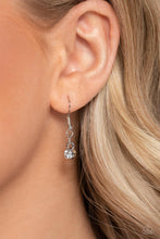 Load image into Gallery viewer, Swing Dance Dream - White Rhinestone Silver Mesh Chain Necklace