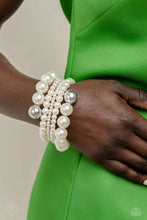 Load image into Gallery viewer, Pleasing Pirouette - White (Pearl) Bracelet (FFA-0423)