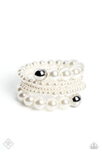 Load image into Gallery viewer, Pleasing Pirouette - White (Pearl) Bracelet (FFA-0423)