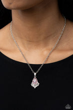Load image into Gallery viewer, Fancy Fringe - Pink (Gem) Necklace