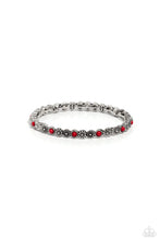 Load image into Gallery viewer, Floral Fast Lane - Red Bracelet