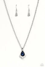 Load image into Gallery viewer, Fancy Fringe - Blue (Gem) Necklace
