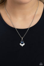 Load image into Gallery viewer, Fancy Fringe - Blue (Gem) Necklace