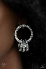 Load image into Gallery viewer, Adorned Allegiance - White Rhinestone) Post Earring (MM-1023)