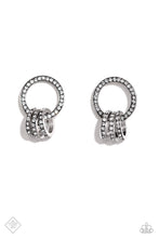 Load image into Gallery viewer, Adorned Allegiance - White Rhinestone) Post Earring (MM-1023)