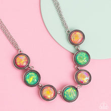 Load image into Gallery viewer, Looking for DOUBLE - Pink and Green Gem Necklace
