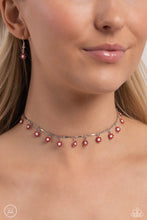 Load image into Gallery viewer, Delicate Display - Red (Choker) Flower Necklace