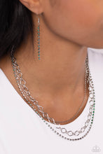 Load image into Gallery viewer, Tasteful Tiers - Green (Emerald Rhinestone) Necklace