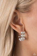 Load image into Gallery viewer, White Collar Wardrobe - White (Pearl) Hoop Earring
