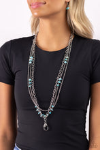 Load image into Gallery viewer, Seize the Stacks - Blue (Turquoise) Necklace (Lanyard)