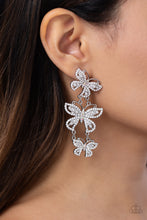 Load image into Gallery viewer, Fluttering Finale - White (Butterfly) Iridescent Earring