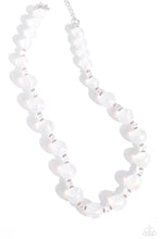 Load image into Gallery viewer, Timelessly Tantalizing - White (Opalescent Bead) Necklace
