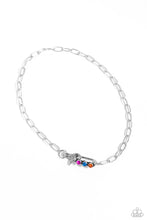Load image into Gallery viewer, Don’t Want to Miss a STRING - Black Cording (Multicolored Gems) Necklace