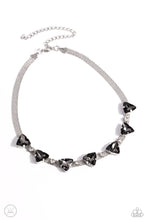 Load image into Gallery viewer, Strands of Sass - Silver (Smoky Gems) Choker Necklace