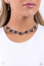 Load image into Gallery viewer, Strands of Sass - Silver (Smoky Gems) Choker Necklace