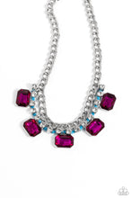 Load image into Gallery viewer, WEAVING Wonder - Blue (Pink Gem) Necklace