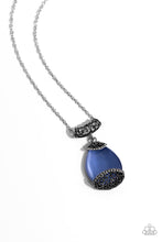 Load image into Gallery viewer, Hypnotic Headliner - Blue (Cat's Eye Teardrop) Necklace