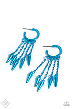 Load image into Gallery viewer, Piquant Punk - Blue Earring (MM-1223)