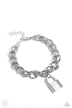 Load image into Gallery viewer, Watch the LOCK - Silver (Lock) Bracelet (MM-0124)