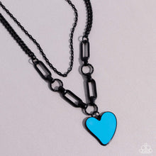 Load image into Gallery viewer, Carefree Confidence - Blue (Heart) Necklace