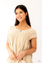 Load image into Gallery viewer, Suspended Stone - Copper (Light Blue Stone) Necklace