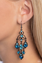 Load image into Gallery viewer, Regal Renovation - Blue (Gem) Earring