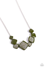 Load image into Gallery viewer, Twinkling Tables - Green Necklace