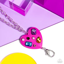 Load image into Gallery viewer, Candid Compilation - Pink (Heart) Lanyard Necklace