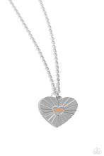 Load image into Gallery viewer, Elevated Embrace - Orange (Heart) Necklace