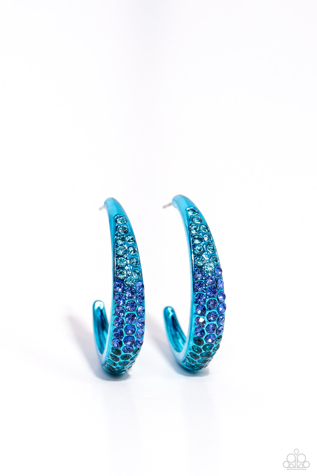 Obsessed with Ombré - Blue (Rhinestone) Earring